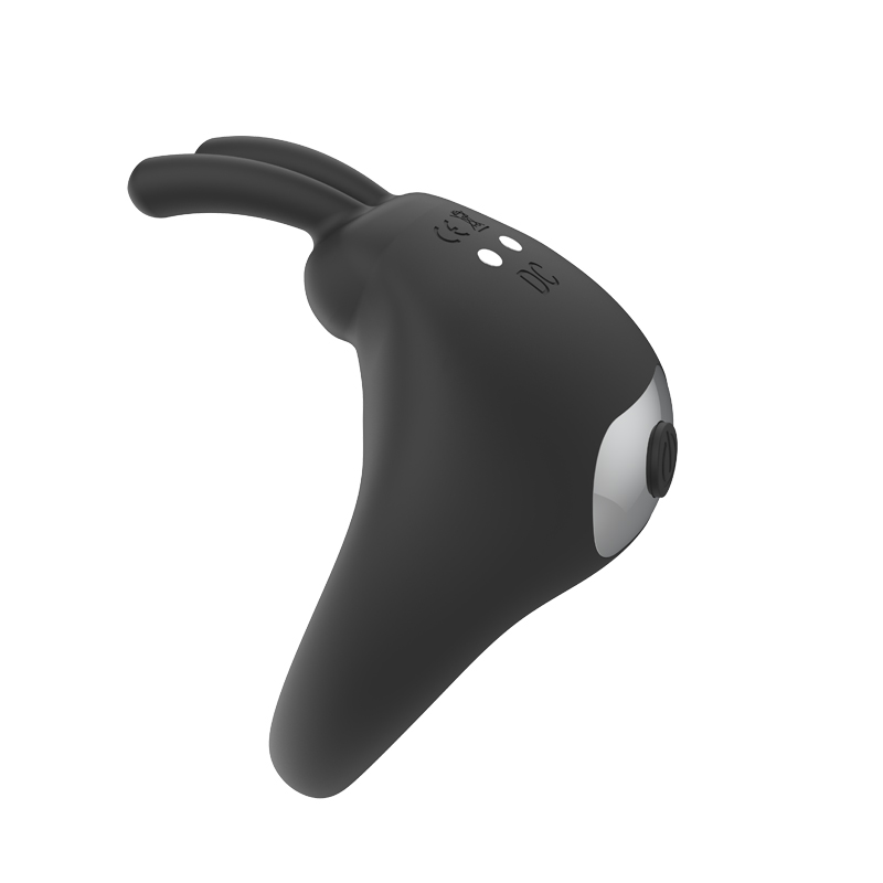 Bunny Ear Cock Ring-Black