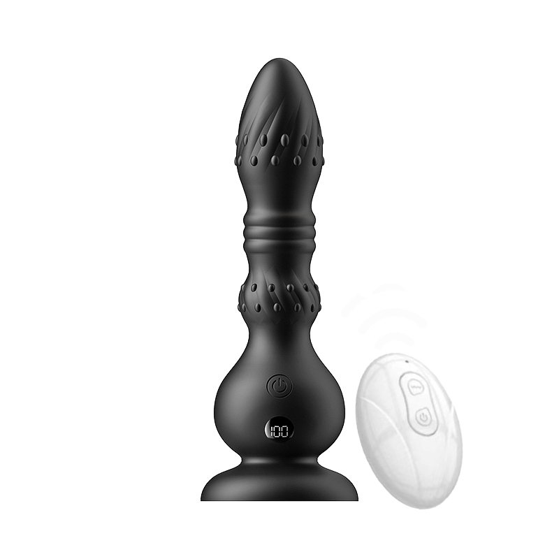 LED Display Thrusting & Vibrating Plug