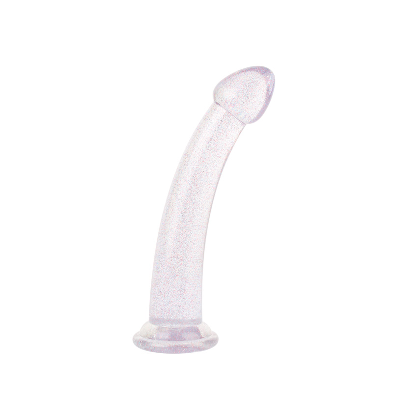 Ultra-clear Glitter Dildo No.4